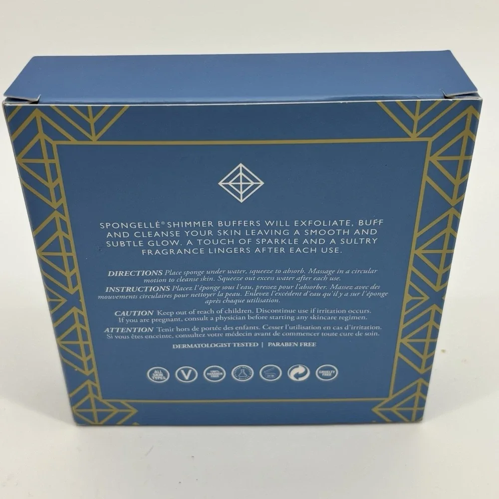 Spongellé Shimmer Collection Moon Flower Built-in Body Wash‎ Exfoliate Sensual